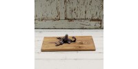  Crochet chevreuil sur plaque de bois